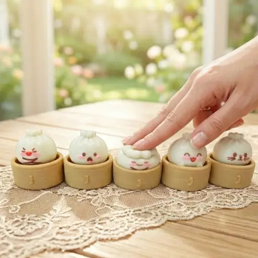 Dumpling Friends Clicker  Keychain – Viral Fidget Pop - Luckyplanetusa
