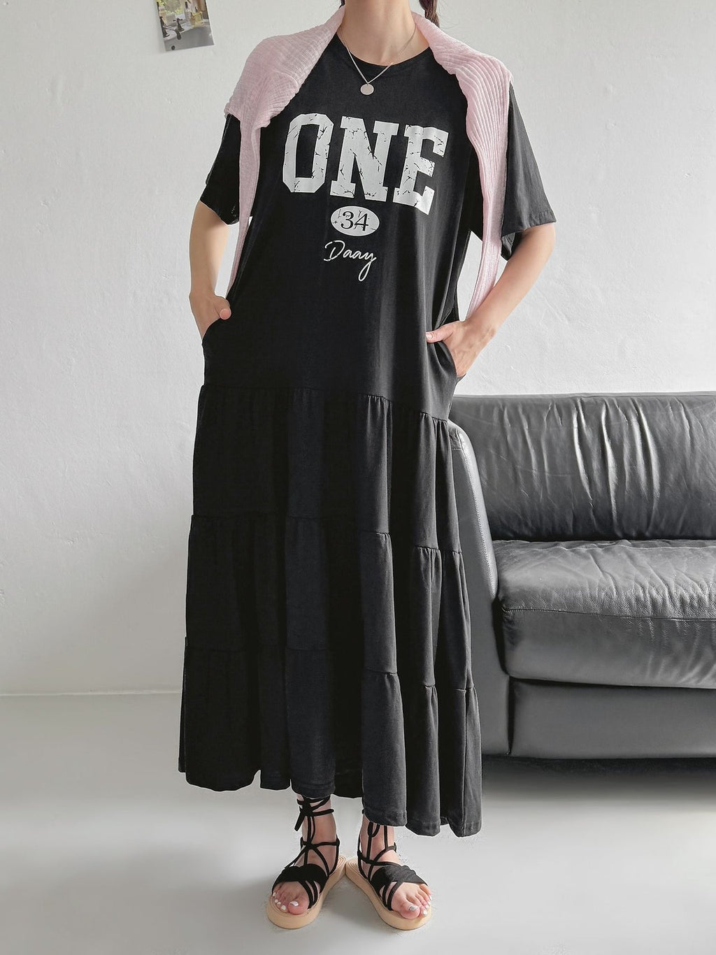 ONE 34 Days Cotton Tiered Maxi Dress - Luckyplanetusa