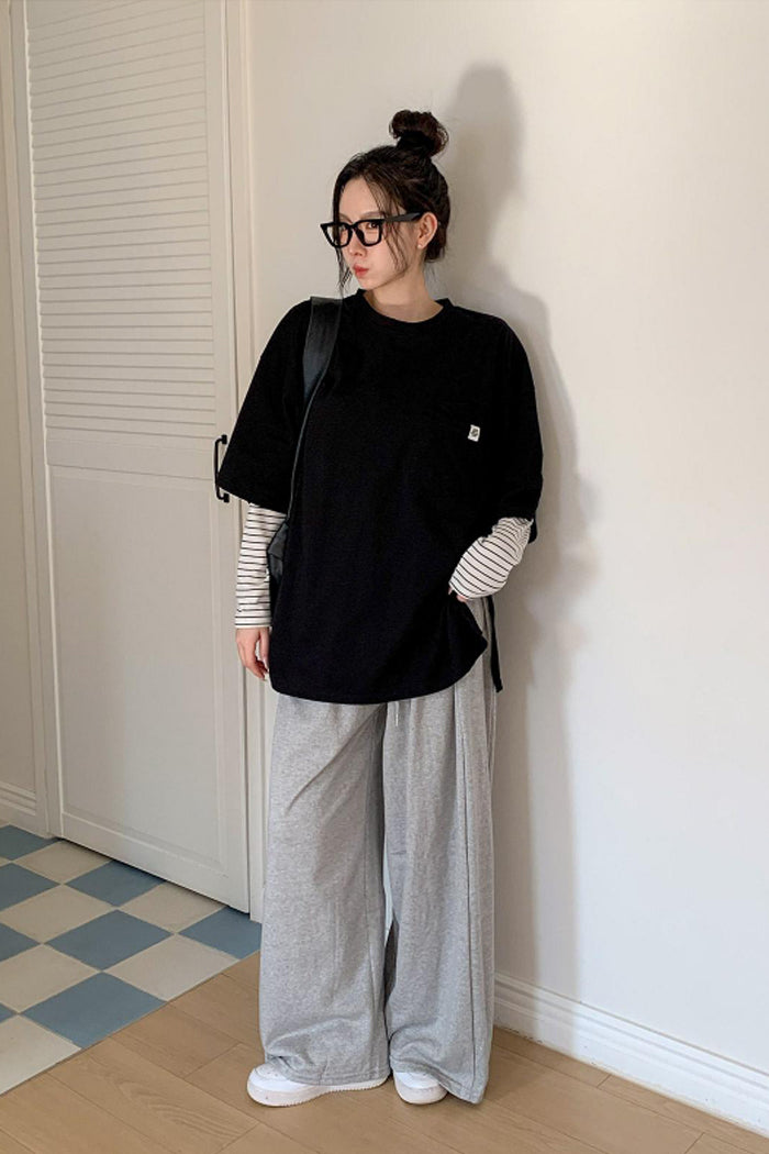 Everyday Ease Pocket Cotton Tee Made in Korea - Luckyplanetusa