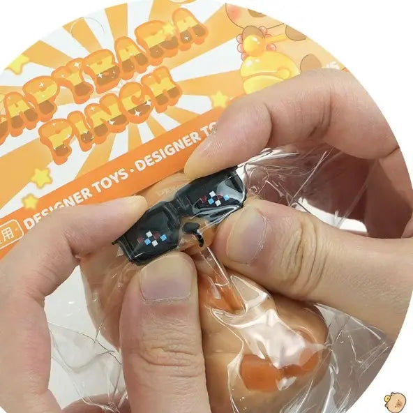 Gentle Capybara Squishy Toy – Orange Edition