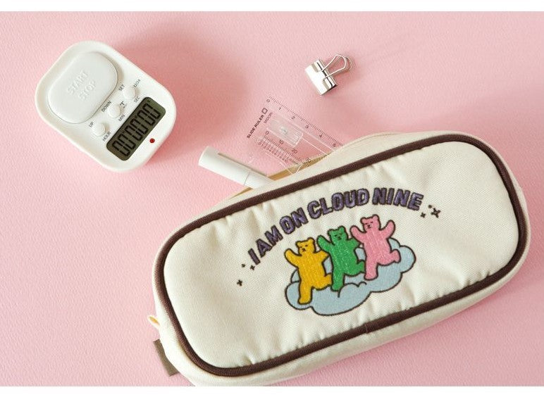 Firm Shape Bear Pencil pouch pencil case-Makeup pouch
