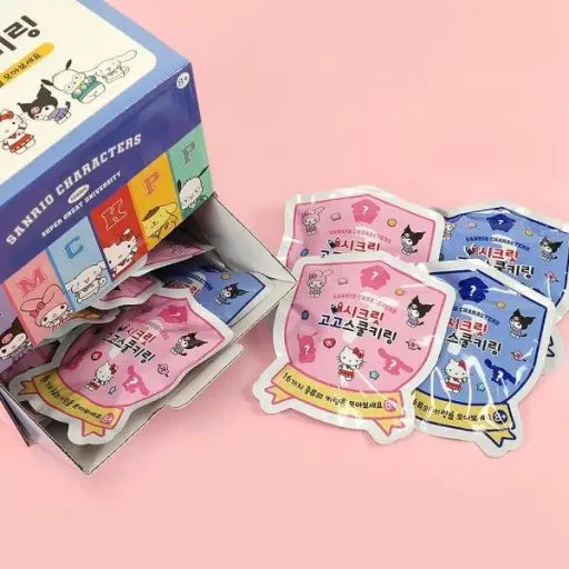 Sanrio Varsity School look style keyring Random Zipper Charm