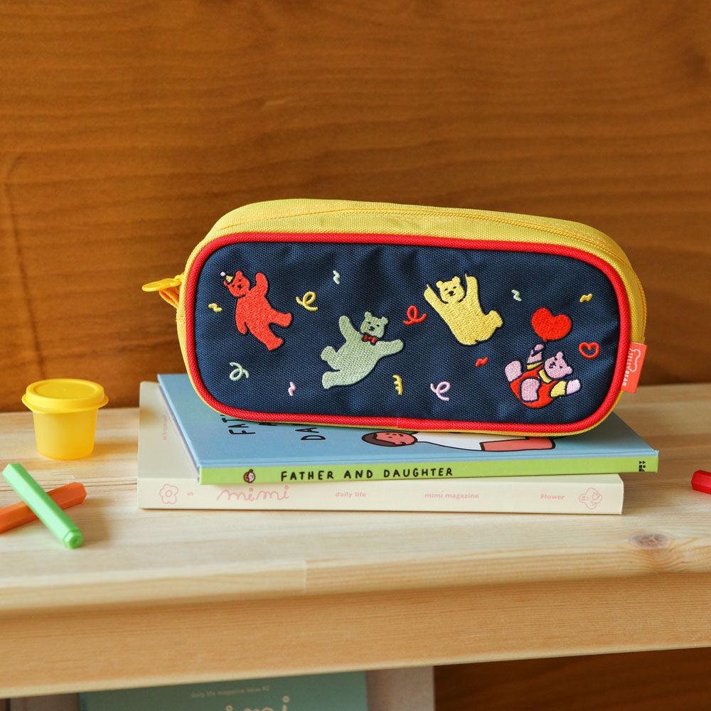 Firm Shape Bear Pencil pouch pencil case-Makeup pouch