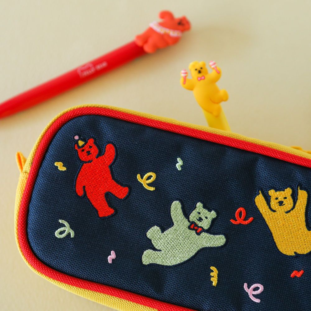 Firm Shape Bear Pencil pouch pencil case-Makeup pouch - Luckyplanetusa