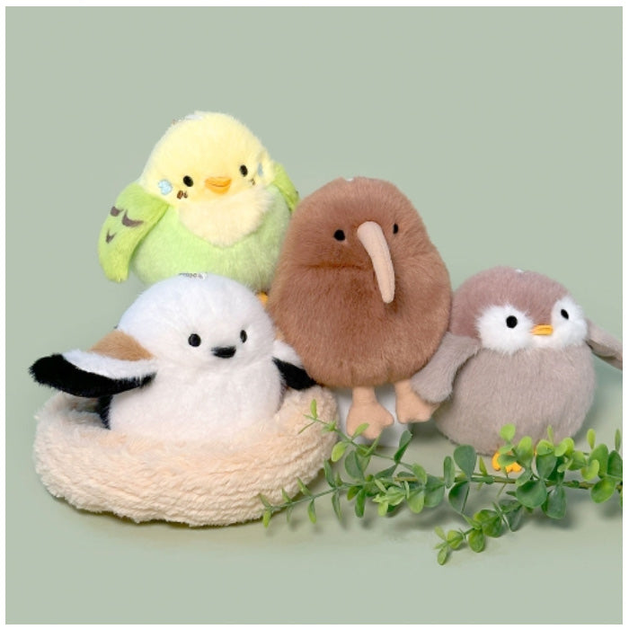 Fluffy Big Bird Plush Keychain – 4 Adorable Designs Random
