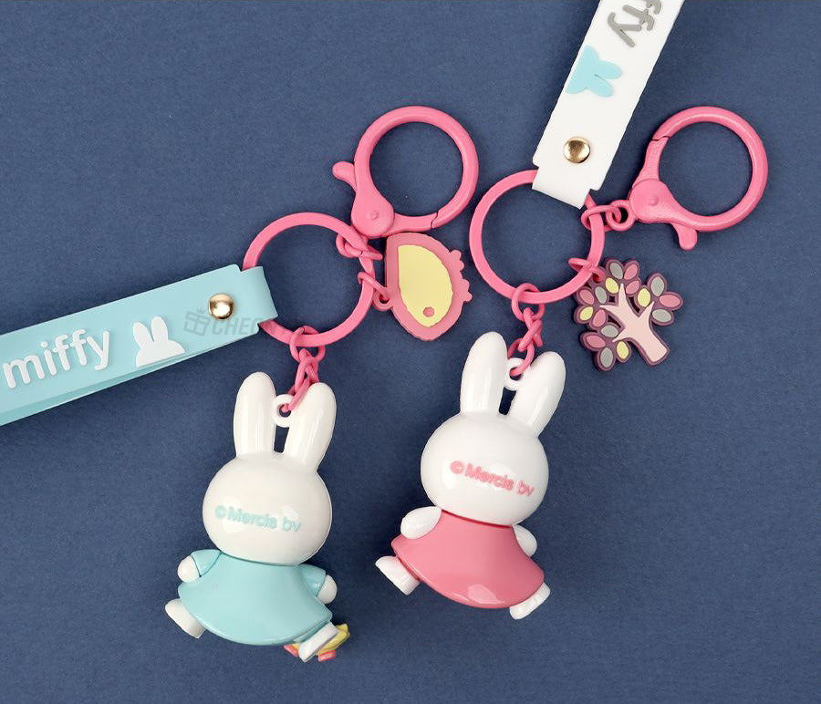 Miffy Figure Keyring & Charm – Pastel & Fruits Random