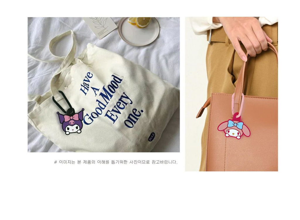Sanrio Character Silicone Bag Charm Holder carabiner clip