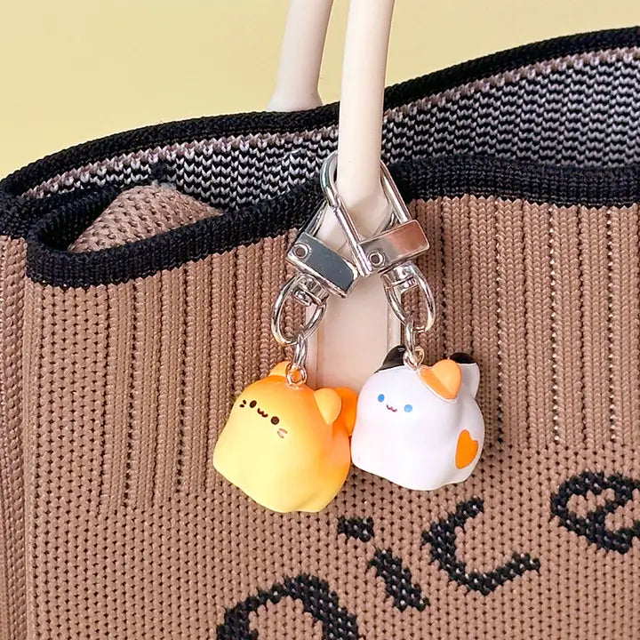 Kawaii Bread Cat Keychain - Luckyplanetusa