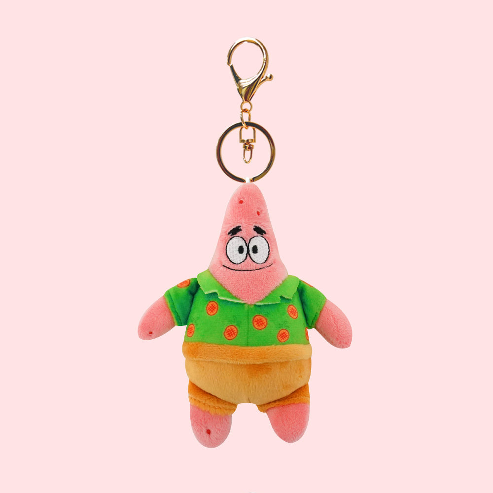 Hawaiian SpongeBob & Patrick Plush Keyring – Tropical Vacation Series
