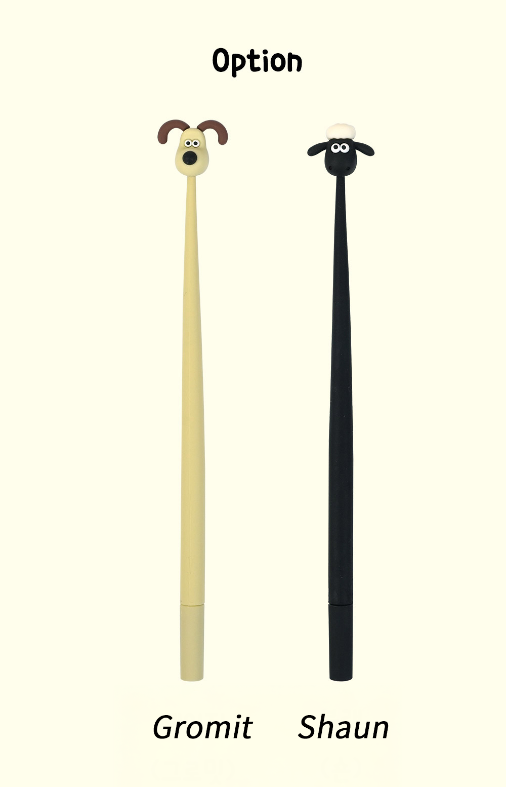 Wallace & Gromit Swing Gel Pen – 0.5mm (Gromit / Shaun)