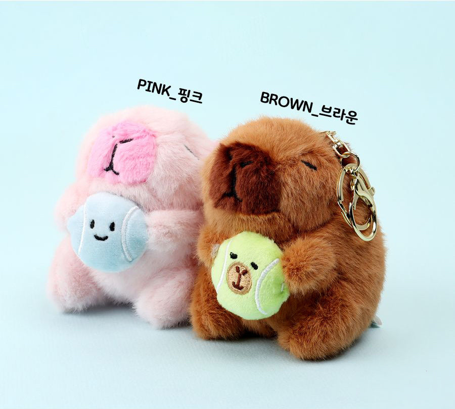 I Love Ball Capybara Plush Keyring (Random)