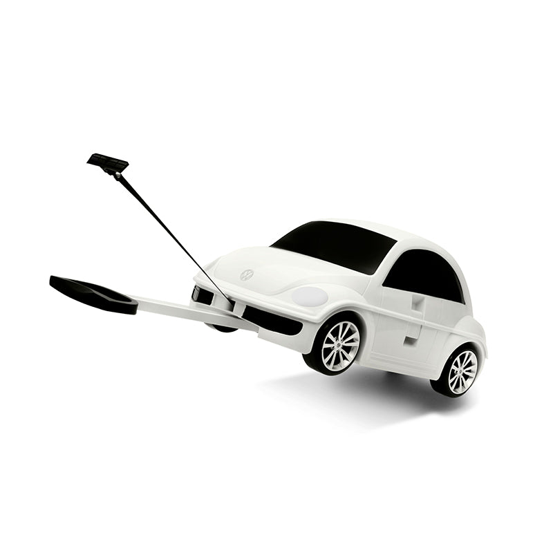 Volkswagen Beetle Kids Ride-On Suitcase White– Officially Licensed
