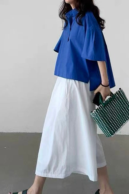 Breeze Volume Sleeve Cotton Shirt - Luckyplanetusa