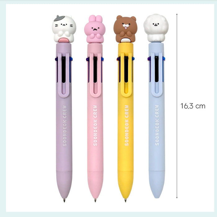 Soondeok Crew 6-Color Ballpoint Pen (0.7mm)