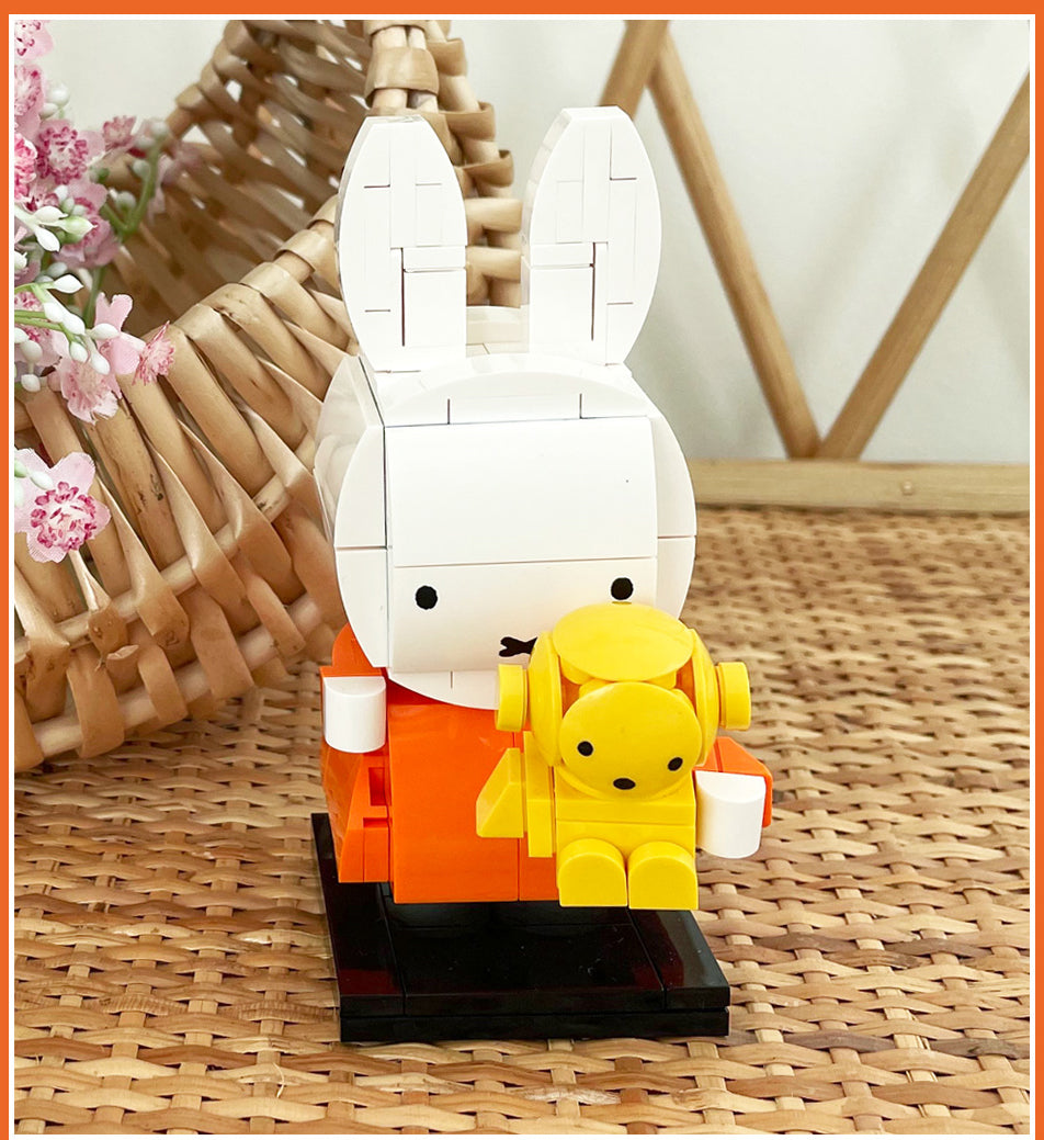 COCOTI Miffy Brick Figure with Teddy – Mini Block Set – Little Light