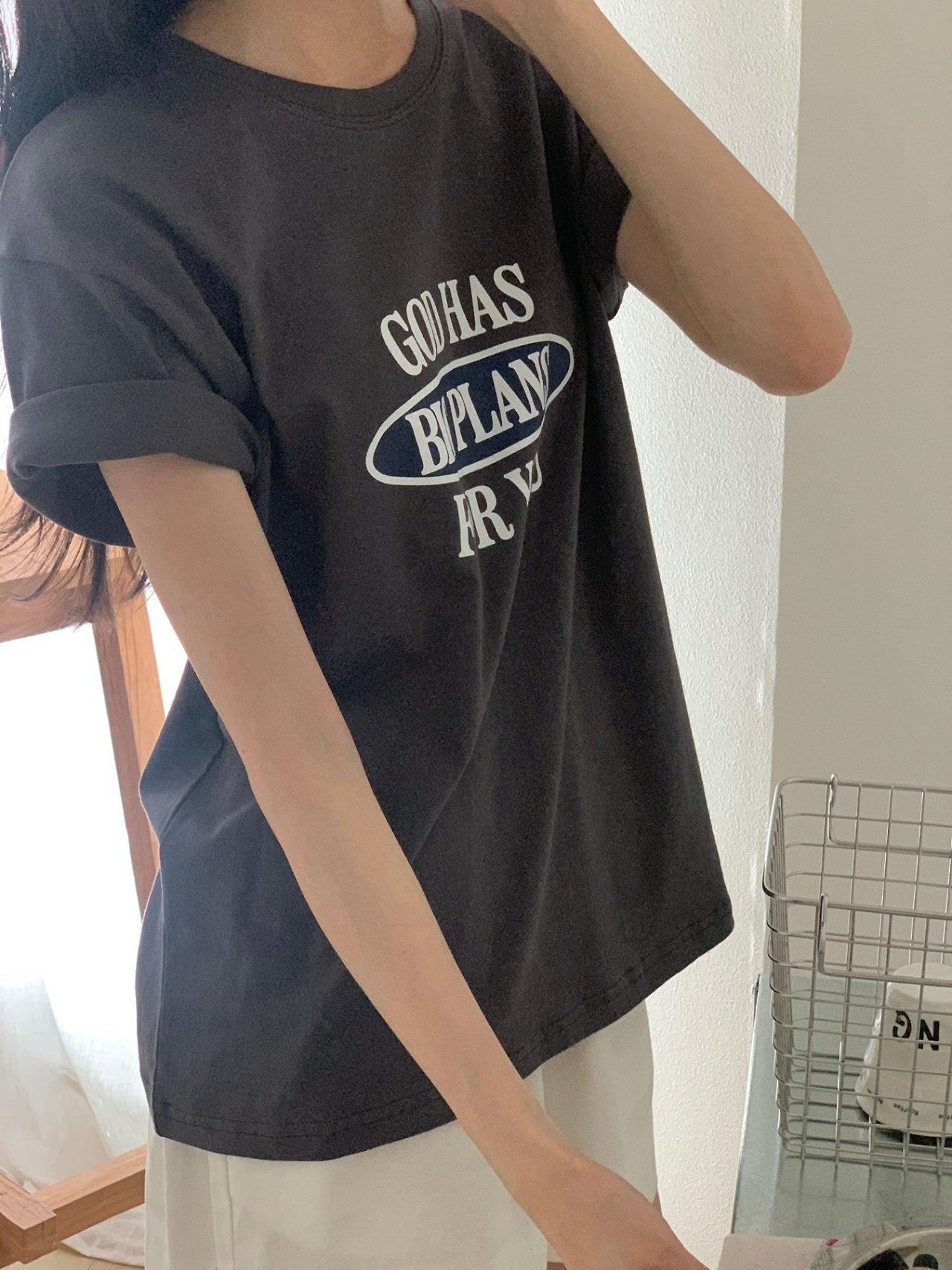 Big Plans Graphic Cotton Tee Made in Korea - Luckyplanetusa