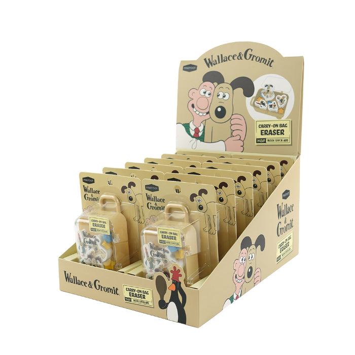 Wallace & Gromit Mini Luggage Eraser Set