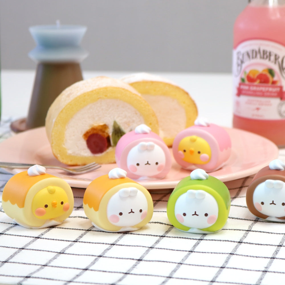 Molang Roll Cake Blind Box Figure Series