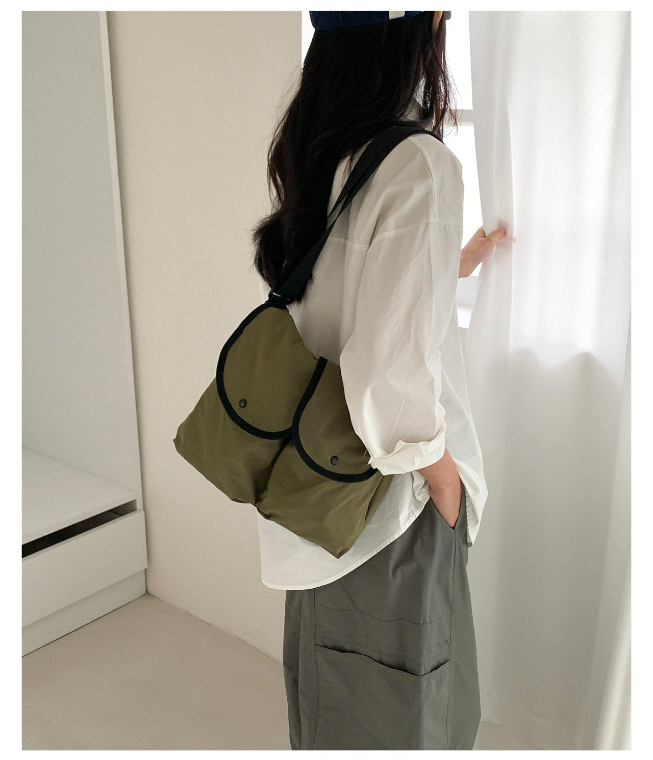 Urban Pocket Nylon Crossbody Bag - Luckyplanetusa