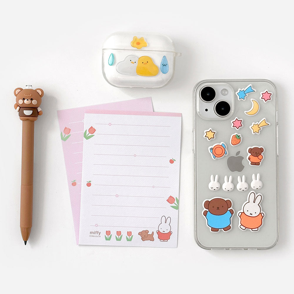Miffy & Boris Letter Set with Stickers – Tulip Garden Edition
