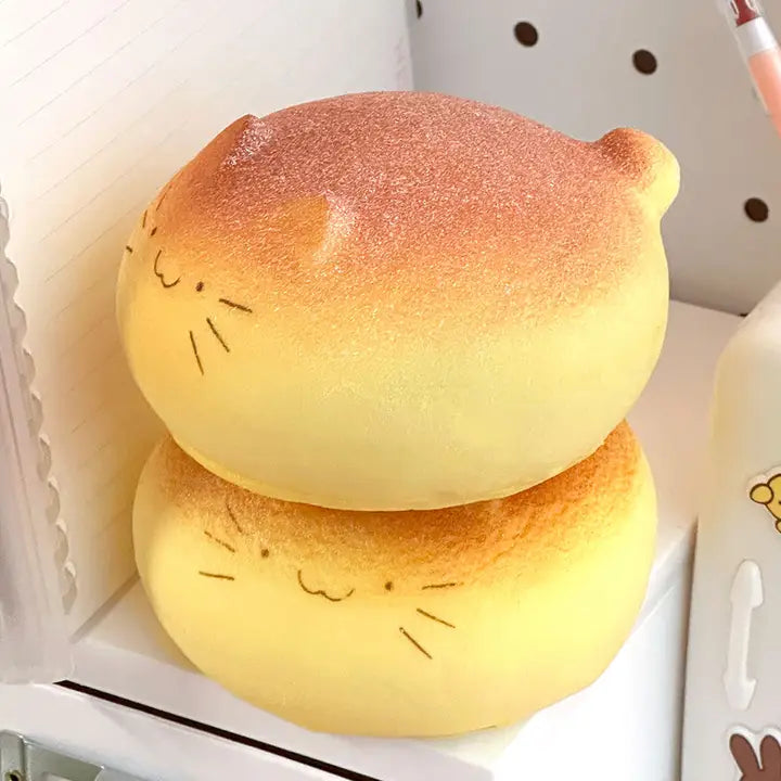 Cat Bread Squishy – Soft & Slow-Rebound Stress Toy - Luckyplanetusa