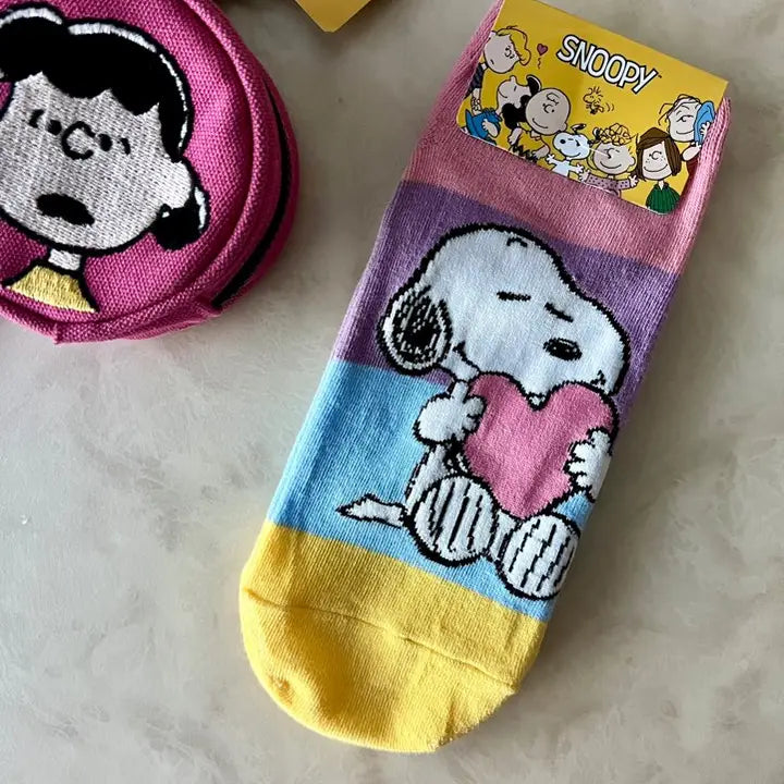 Peanuts Snoopy Charlie Brown ankle Socks/ Cotton Ultra Soft