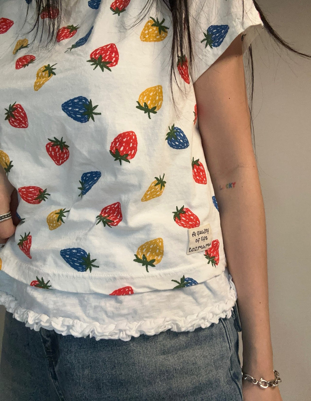 Soft Frill 100% Cotton Sleeveless Top Made in Korea - Luckyplanetusa