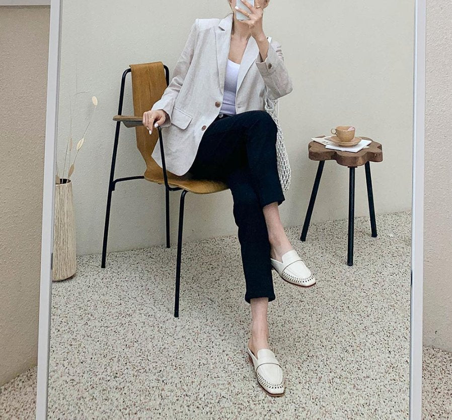 Everyday Woven Leather Mule – Soft Comfort Edition - Luckyplanetusa