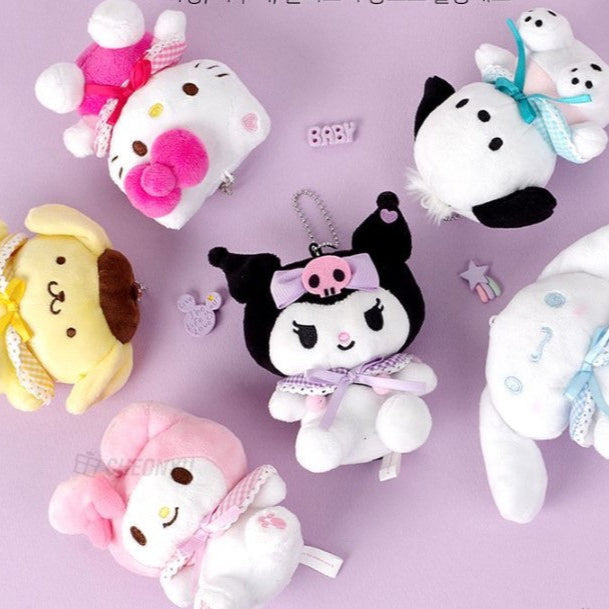 Sanrio Limited Cape Shawl Edition Cinnamoroll, Kuromi, Pochcco, My Melody Key Chain, Bag Charm