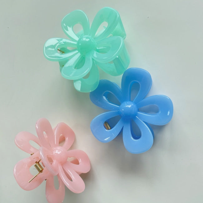 Pastel Flowers Hair Claws/ Clip