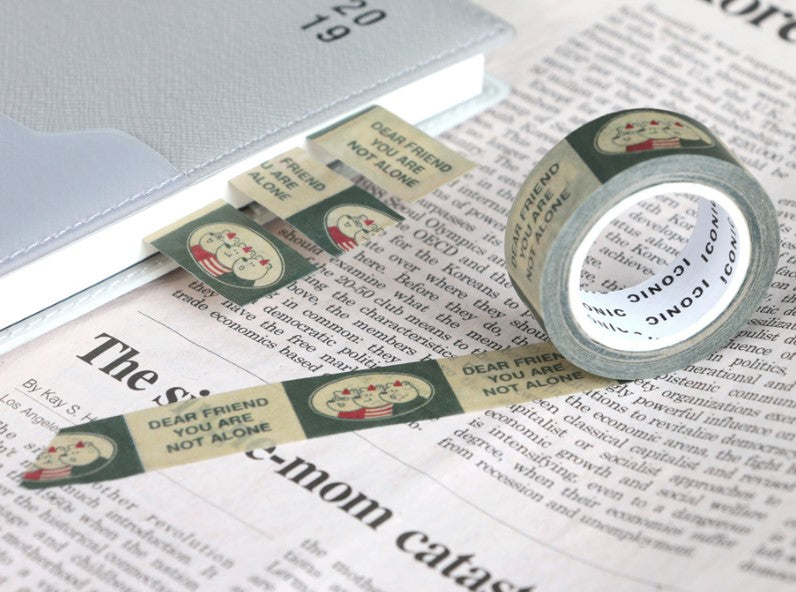 Vintage Mood Masking Tape-Bear, Jelly Bean, Ticket-decorate/scrapbook/photo deco