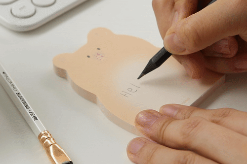 Animal Friends Mini Non-Adhesive Memo Pad – Hamster, Penguin, Dog & Cat