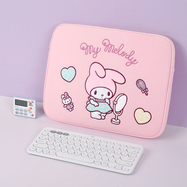 Sanrio My Melody Premium 13" Laptop Tablet Cover Case-Official Bags/Cinnamoroll, Kuromi Back to school, Tablet ,Macbook, ipad cover/sleeves