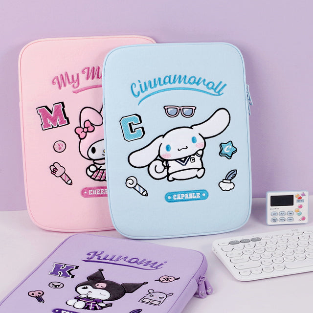 Sanrio My Melody Premium 11" i-Pad Tablet Pouch Case-Official Bags/Cinnamoroll, Kuromi Back to school, Tablet cover/sleeves