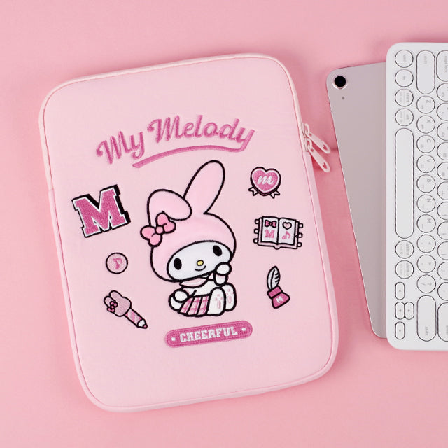 Sanrio My Melody Premium 11" i-Pad Tablet Pouch Case-Official Bags/Cinnamoroll, Kuromi Back to school, Tablet cover/sleeves