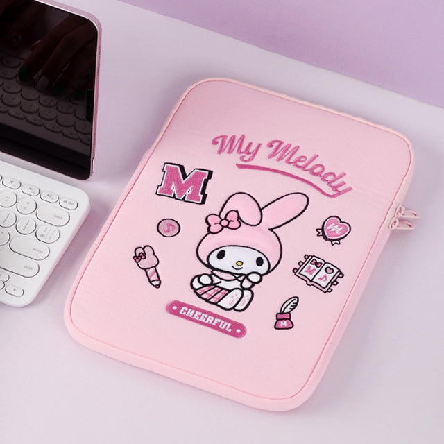 Sanrio My Melody Premium 11" i-Pad Tablet Pouch Case-Official Bags/Cinnamoroll, Kuromi Back to school, Tablet cover/sleeves