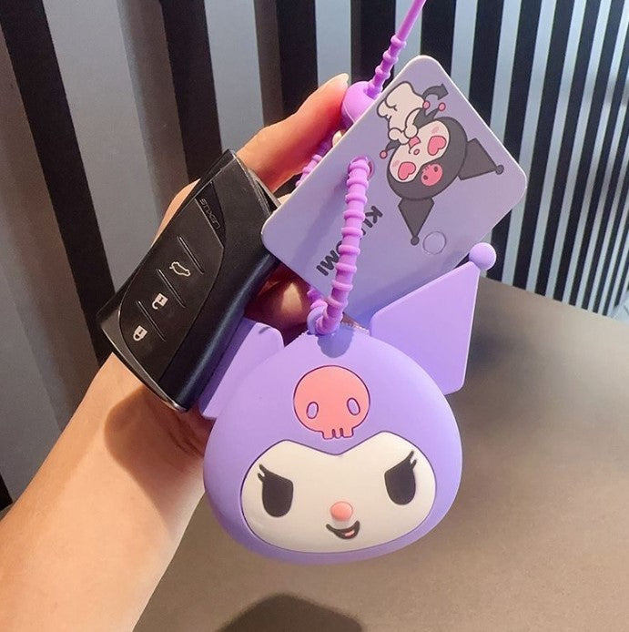 Sanrio wallet Pouch Charm Cinnamoroll, Kuromi, Pochcco, My Melody Car Key Chain