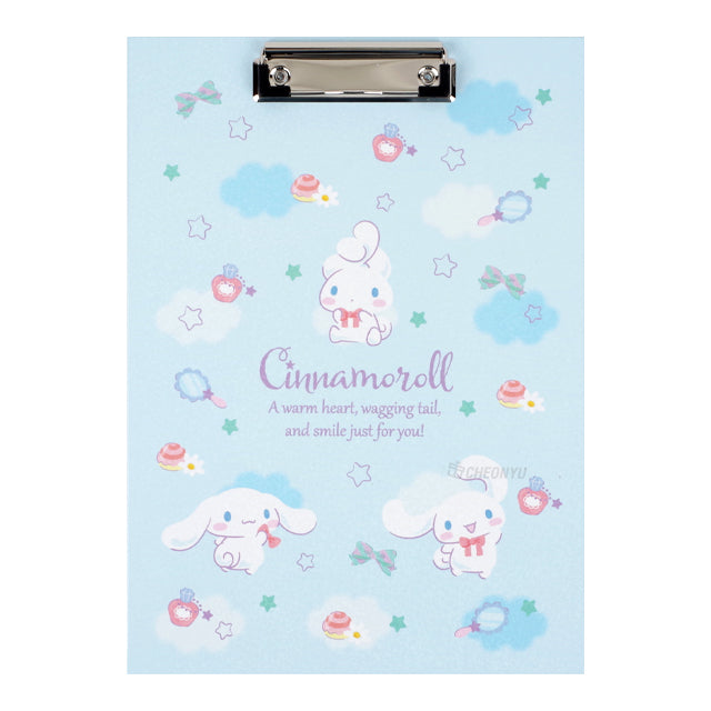 School/ Office Hologram Hard Clip Board/ Cute Design, Twinkle Kuromi, Back to School/ Office & School Supplies