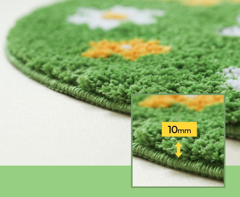 Cute Bear/ Flower Garden Floor Mat Rug- Jacquard Fur- Dailylike Brand High Quality