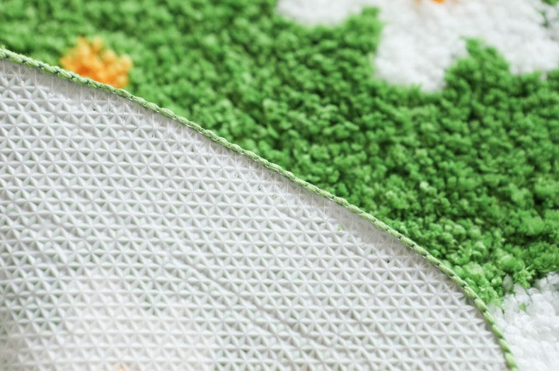 Cute Bear/ Flower Garden Floor Mat Rug- Jacquard Fur- Dailylike Brand High Quality