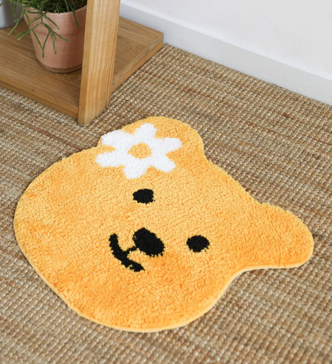 Cute Bear/ Flower Garden Floor Mat Rug- Jacquard Fur- Dailylike Brand High Quality