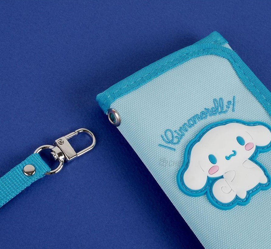 Sanrio Kuromi, Pochacco Wallet with lanyard neck Strap, 3layers pockets