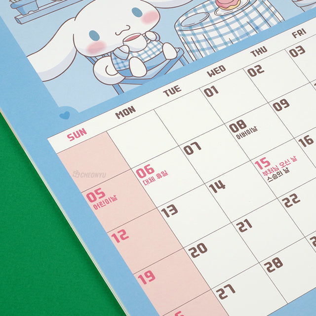 2024 Kuromi, Cinnamoroll Wall Calendar/ Planner- Christmas Gift, Sanrio wall Calenda