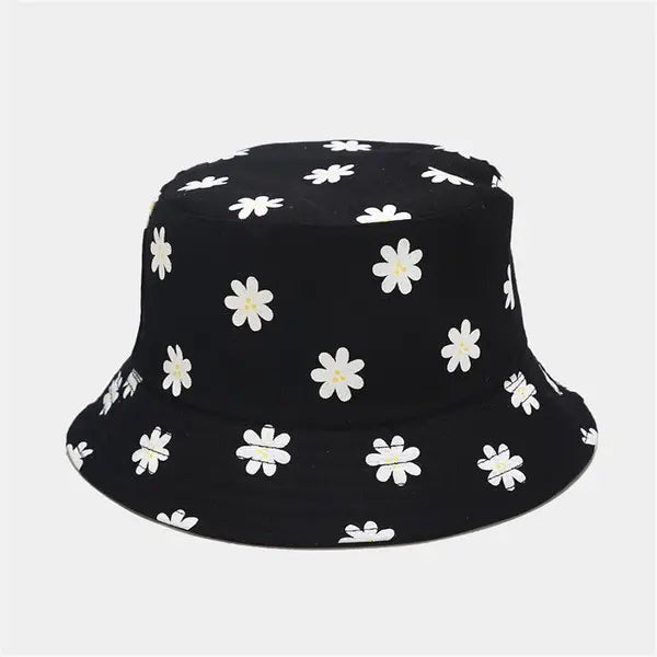 [SALE] Macaron color Daisy cotton Bucket Hat- Riversible wear