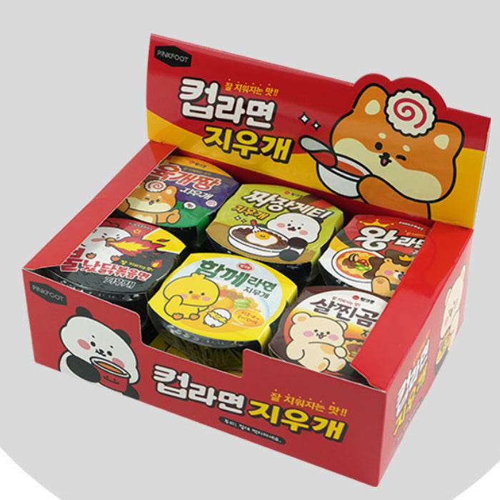 Cup Ramen Eraser Set 6 Designs Collectable