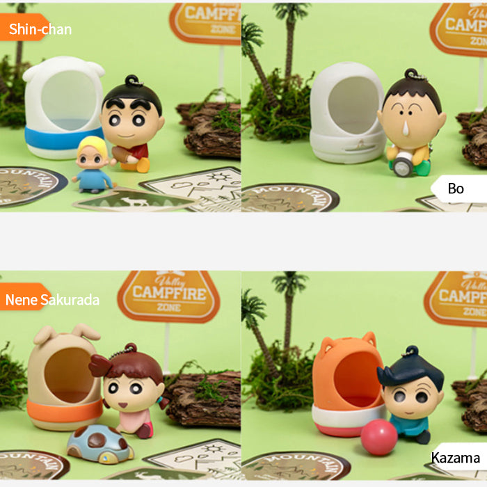 Crayon Shin-chan Sleeping Capsule Keyring Figures (Random)