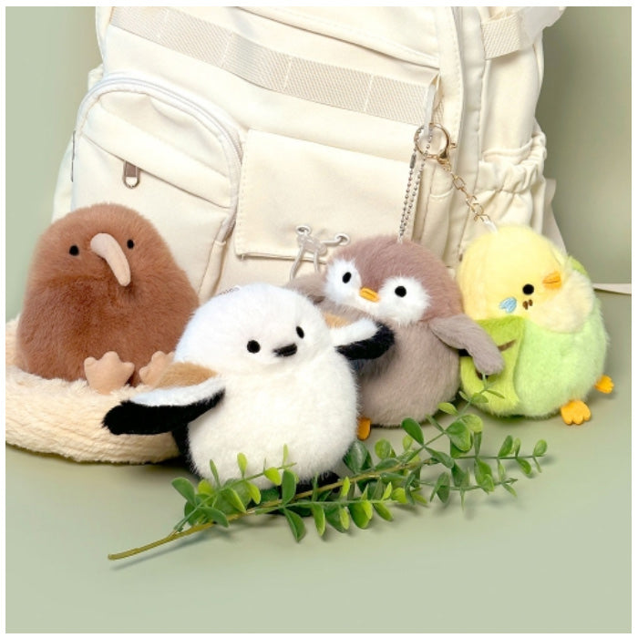 Fluffy Big Bird Plush Keychain – 4 Adorable Designs Random
