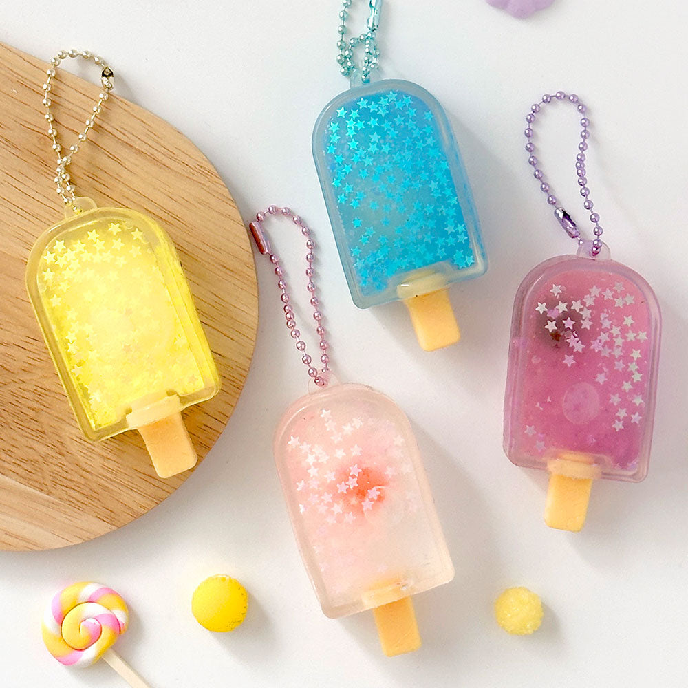 Sparkling Ice Cream Squishy Keychain