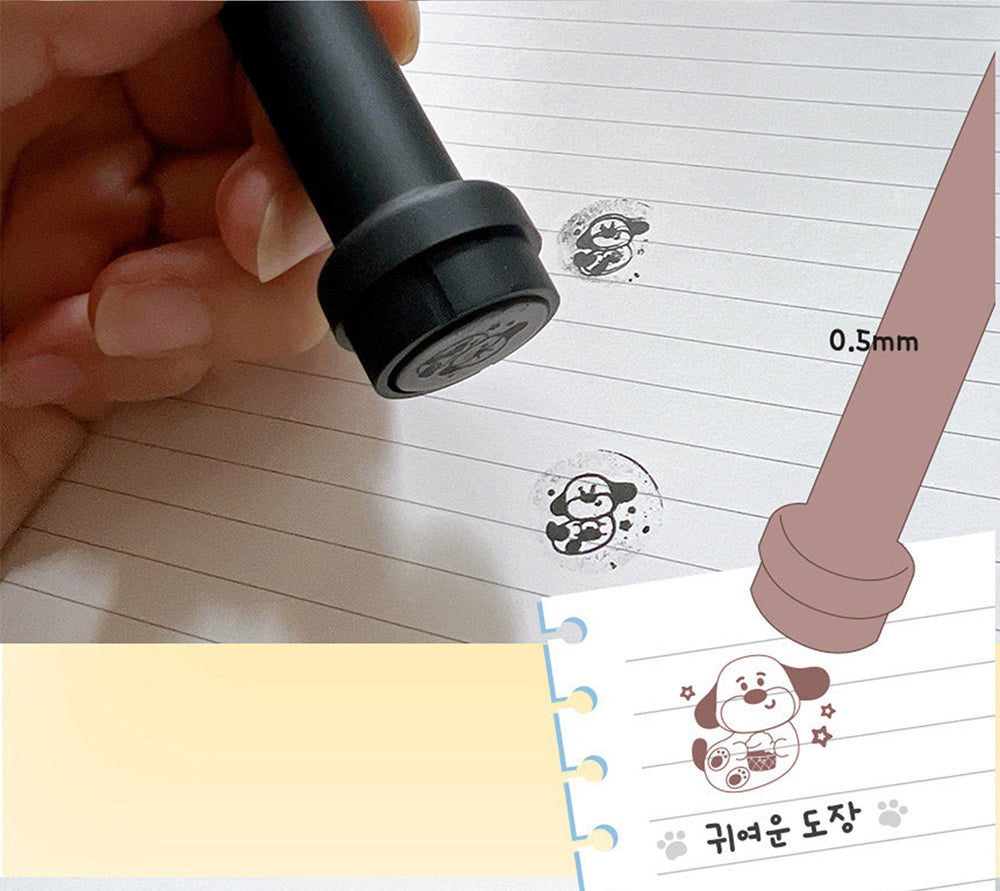 Happy Dachshund Stamp Ballpoint Pen