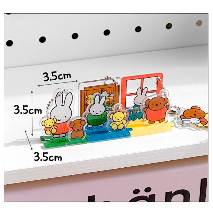 Miffy Acrylic Deco Figure Set – 3-Piece Stand & Bag Charm